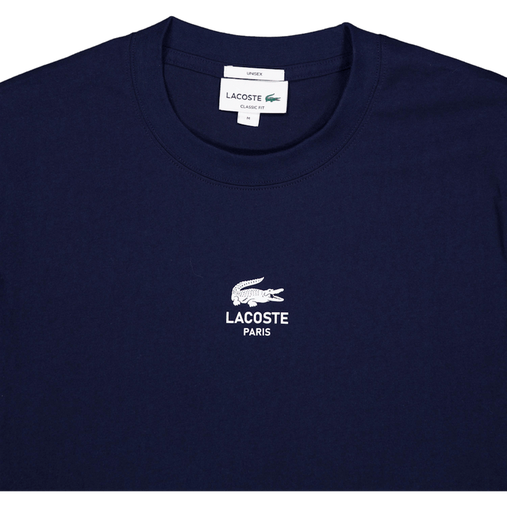 Signature Print Cotton T-shirt 166 Midnight Blue