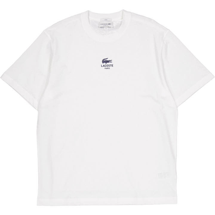 Signature Print Cotton T-shirt 70v White
