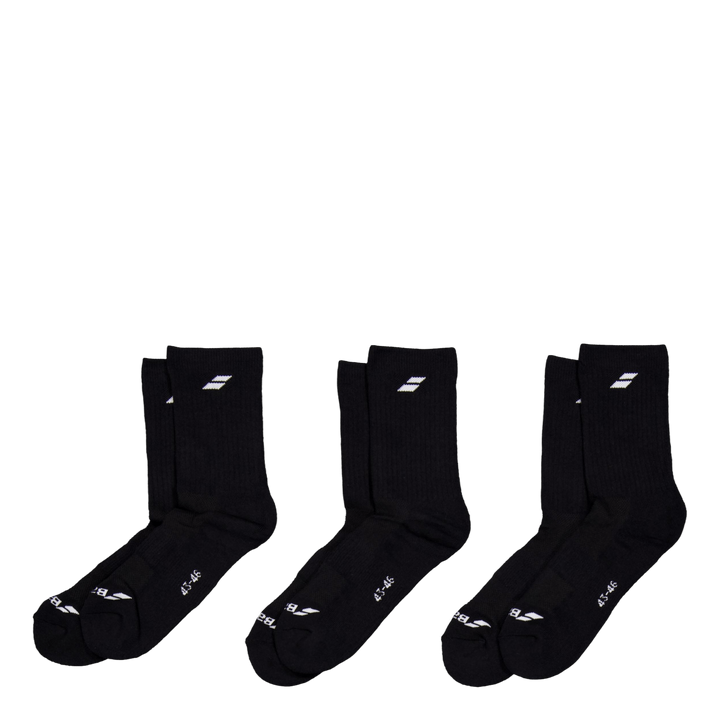 3 Pairs Pack Black