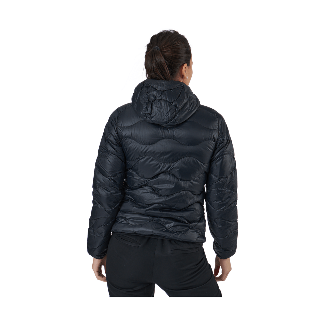 W Helium Down Hood Jacket Black