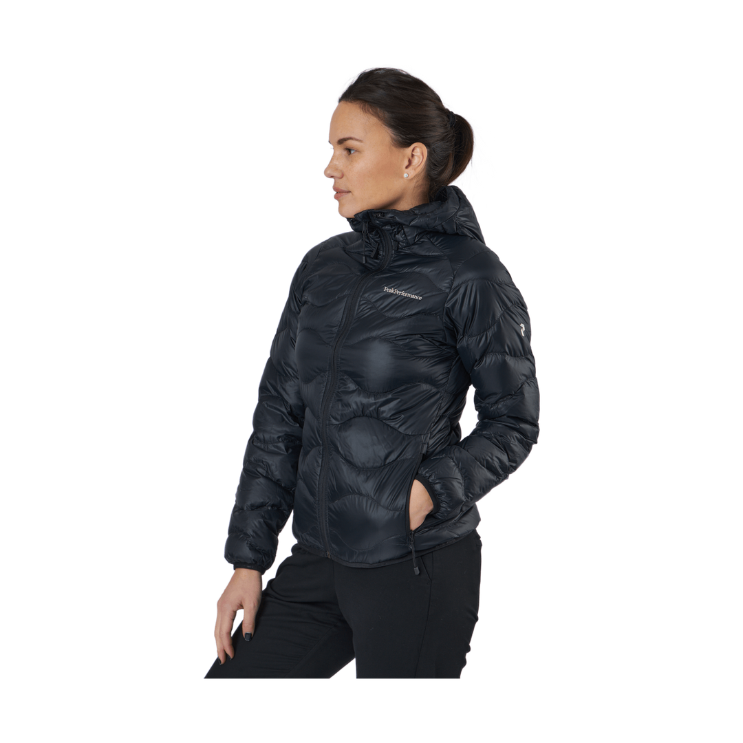 W Helium Down Hood Jacket Black