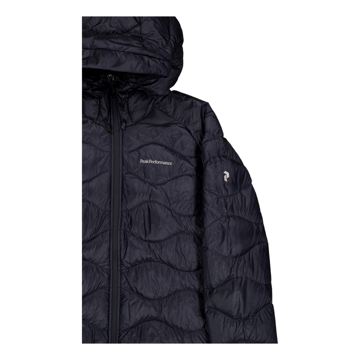 W Helium Down Hood Jacket Black