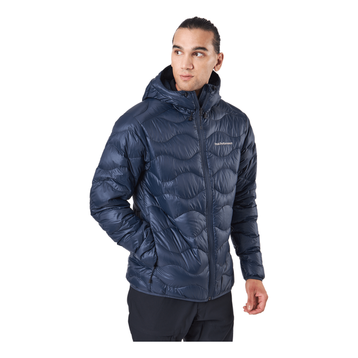 M Helium Down Hood Jacket Blue Shadow