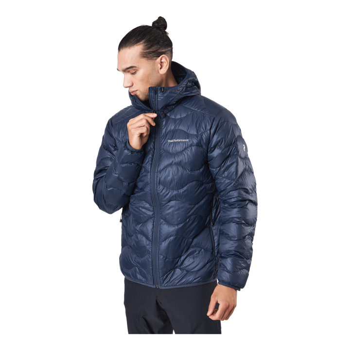 M Helium Down Hood Jacket Blue Shadow