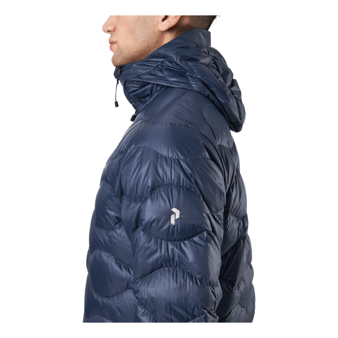 M Helium Down Hood Jacket Blue Shadow