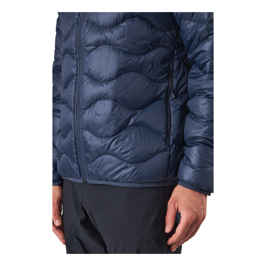 M Helium Down Hood Jacket Blue Shadow