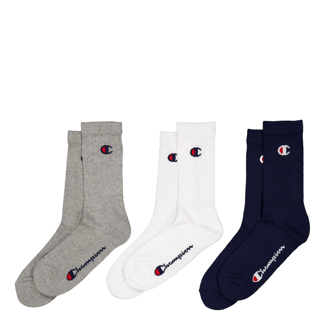 3pk Crew Socks Sky Captain A