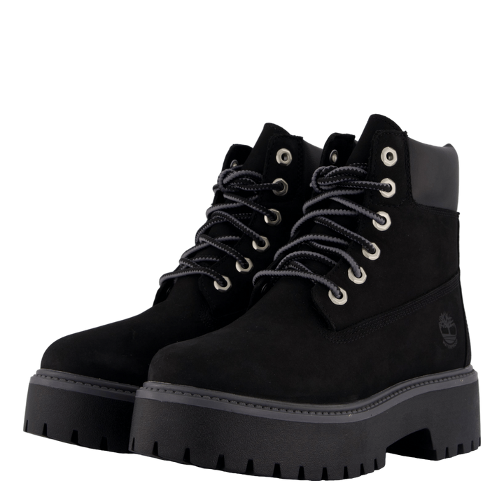 6 Inch Lace Up Waterproof Boot Jet Black