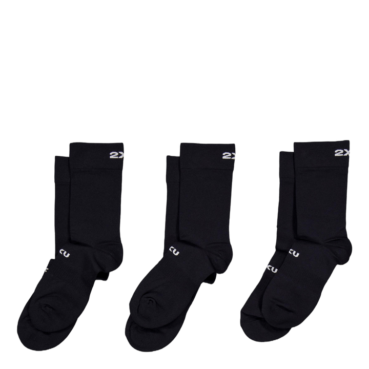 Crew Socks 3 Pack Black/white