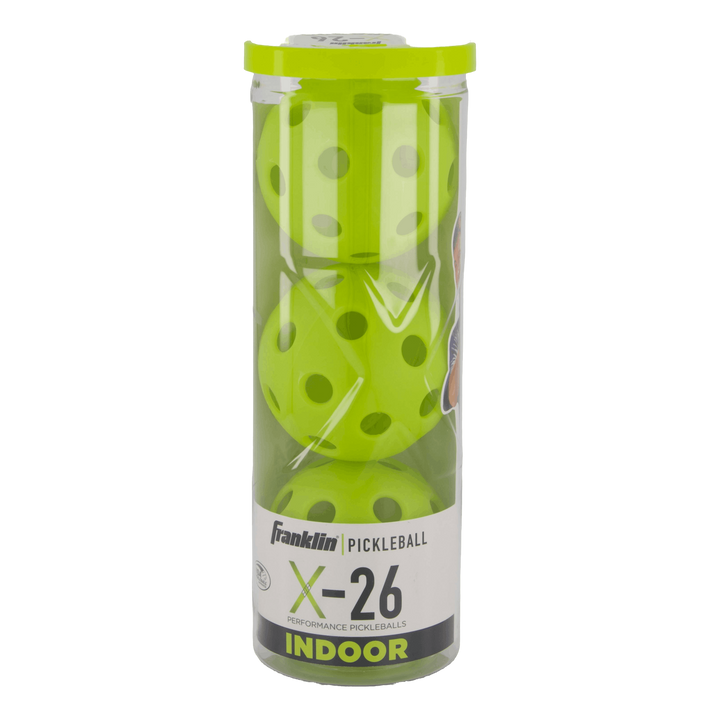 X-26 Indoor Pickleball 3 Pck. Lime-white