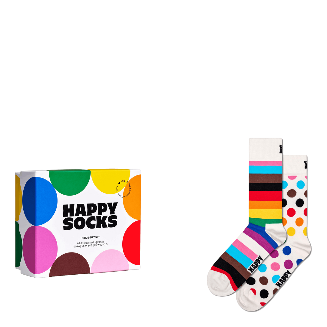 2-pack Pride Socks Gift Set White