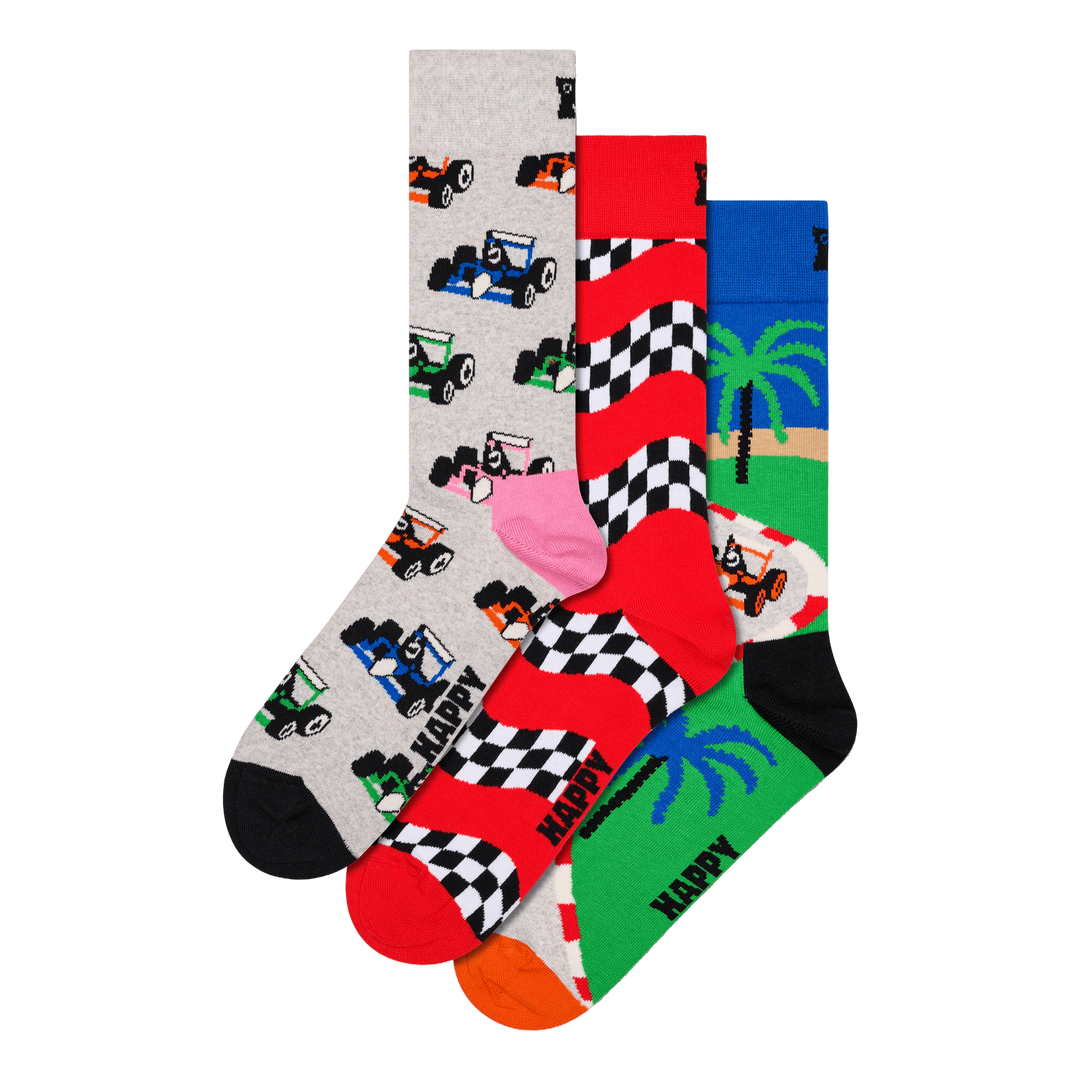 3-pack Top Racer Socks Gift Se Red