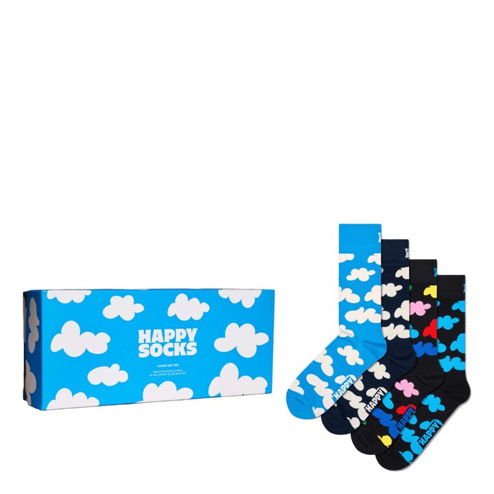 4-pack Cloudy Socks Gift Set Light Blue