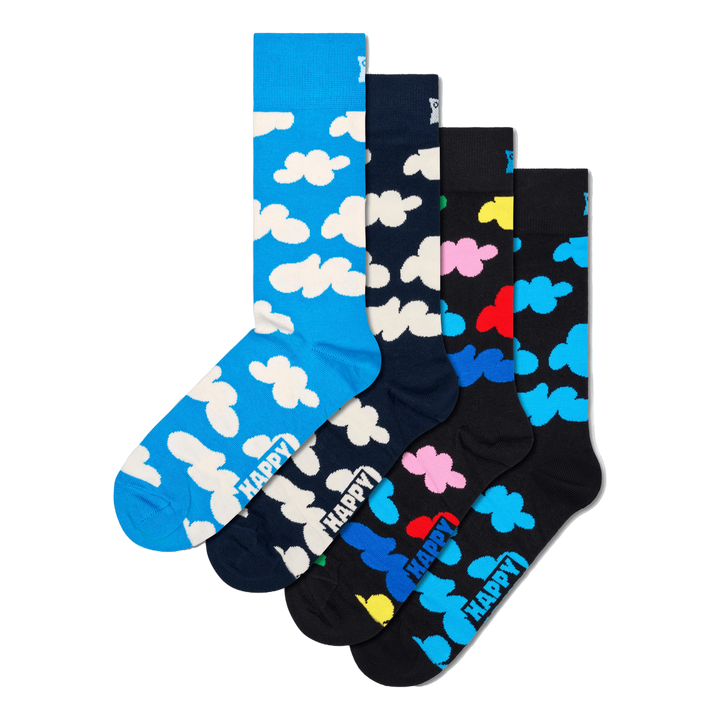 4-pack Cloudy Socks Gift Set Light Blue