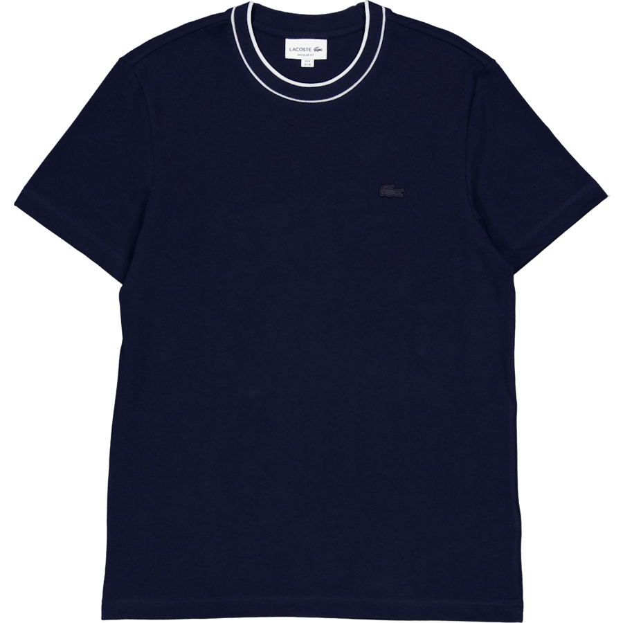 Stretch Piqué Stripe Collar T-shirt