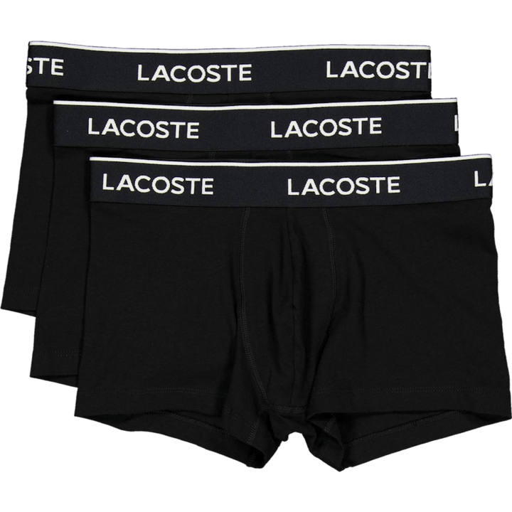 3-Pack Stretch Cotton Trunks BLACK