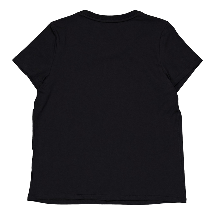 Dkny 89 Lg Crew Nk T Black/eggnog