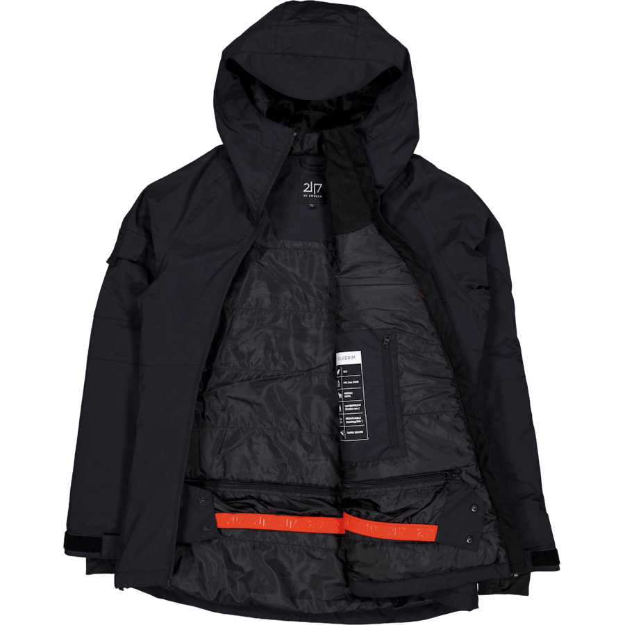 Women’S Light Padded Ski Jacket Nelkerim Black