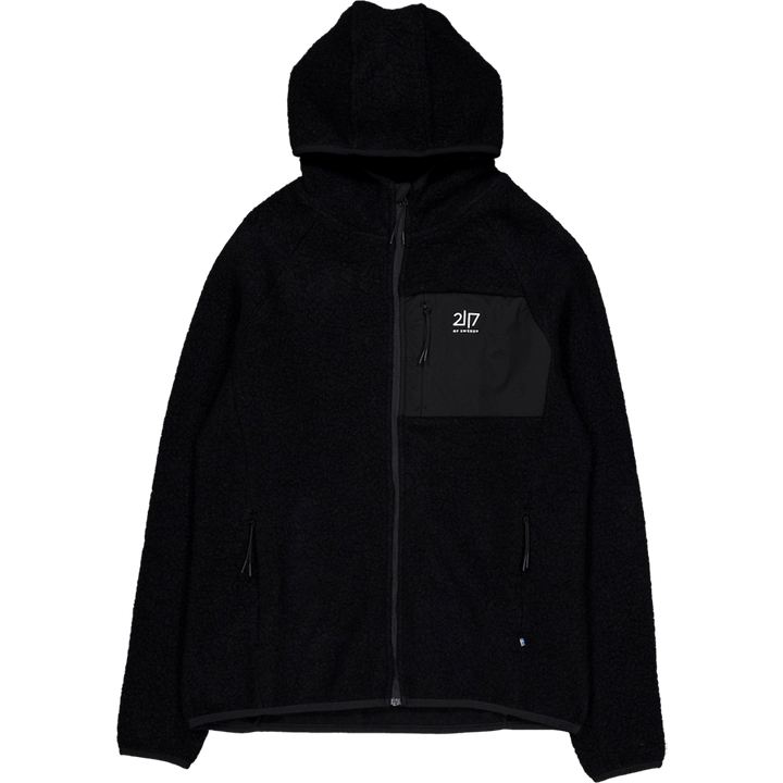 Skord Wool Pile Hoodie D Black