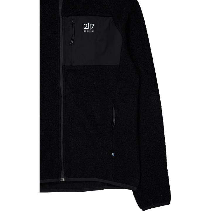 Skord Wool Pile Hoodie D Black