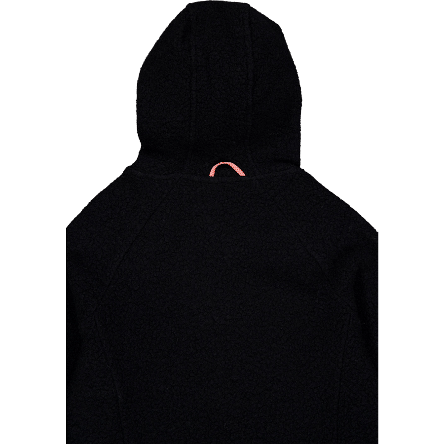 Skord Wool Pile Hoodie D Black