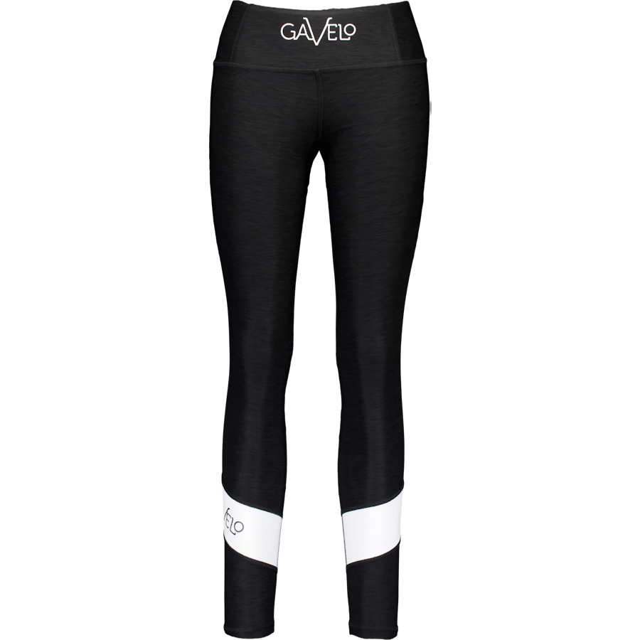 Black & White Swirl Tights Black