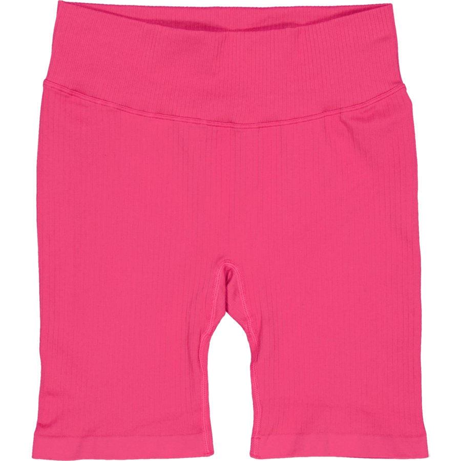 Ribbed Seamless Biker Shorts Berry