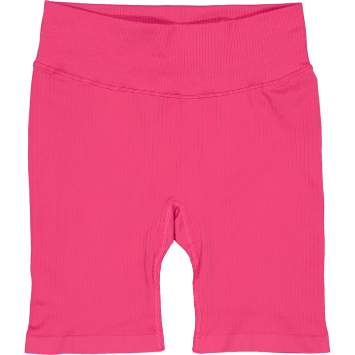 Ribbed Seamless Biker Shorts Berry