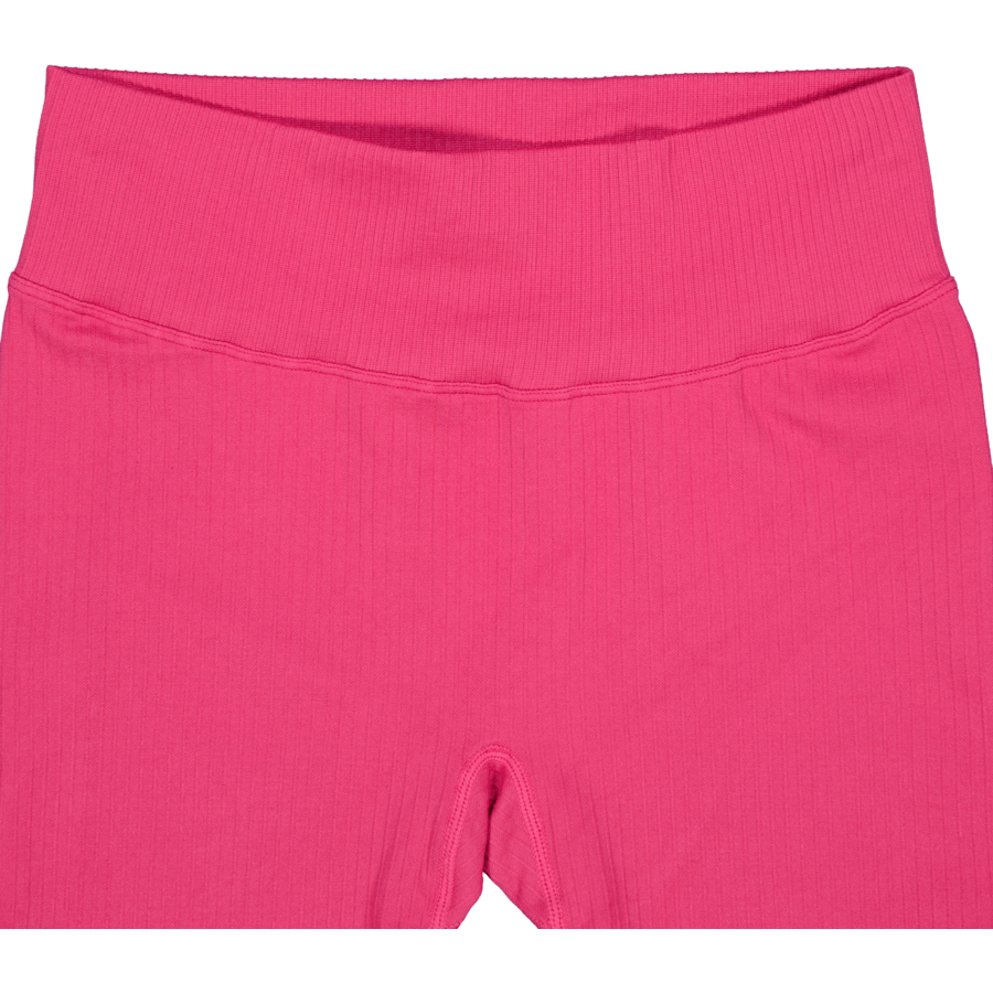 Ribbed Seamless Biker Shorts Berry