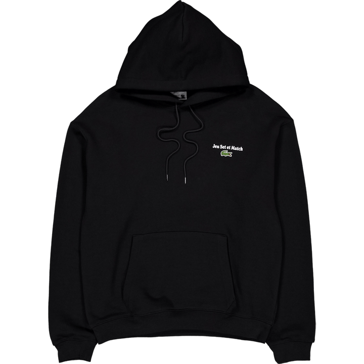 Multi Print Fleece Hoodie Noir 031