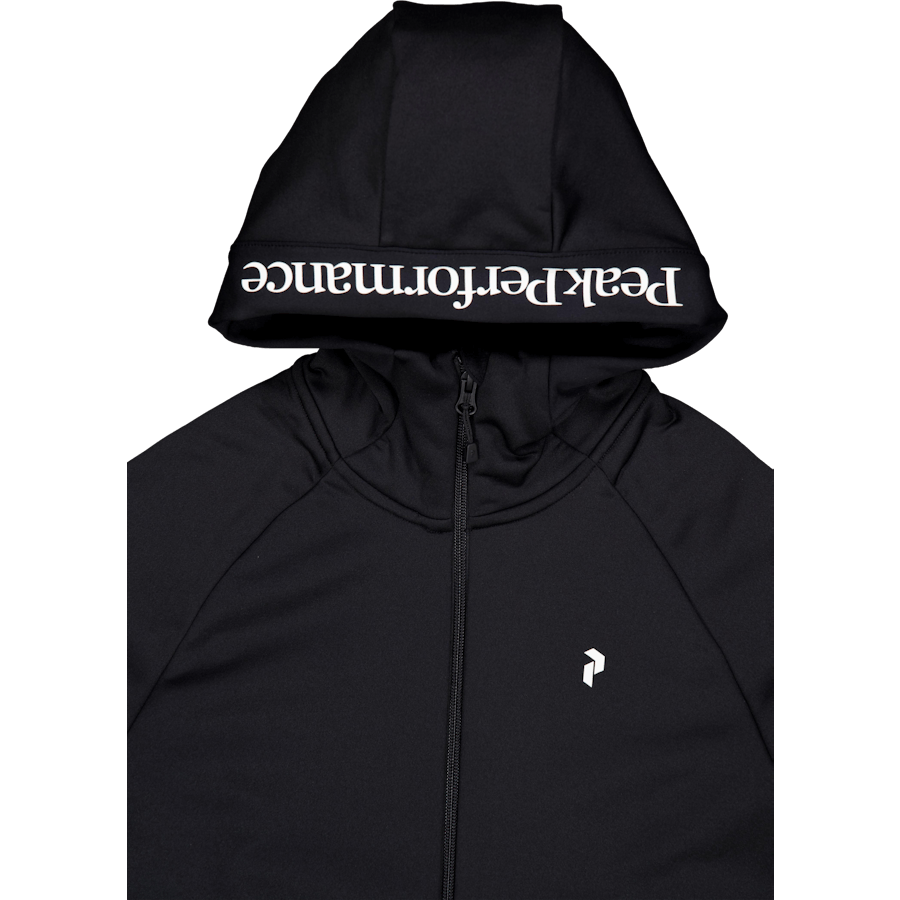 W Rider Essentials Zip Hood Black/black