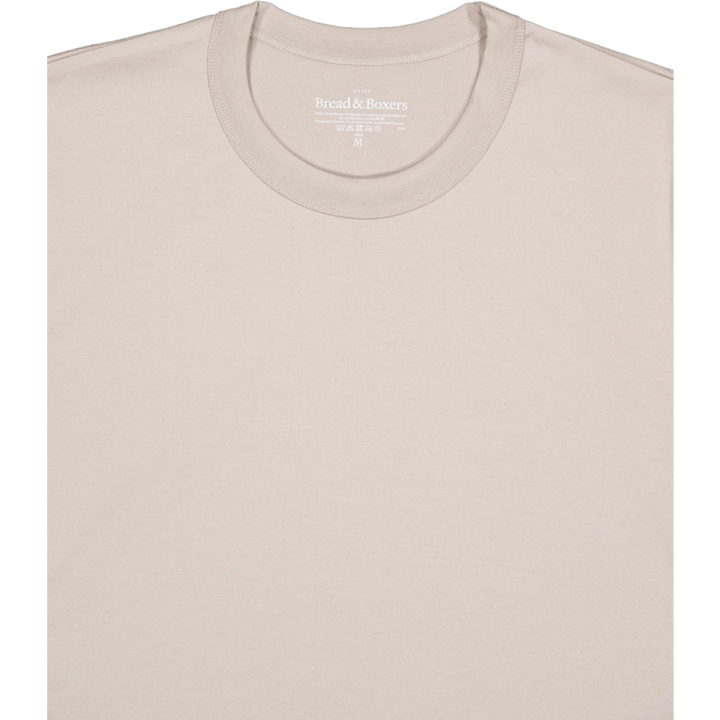 Crew-neck Pima Greige