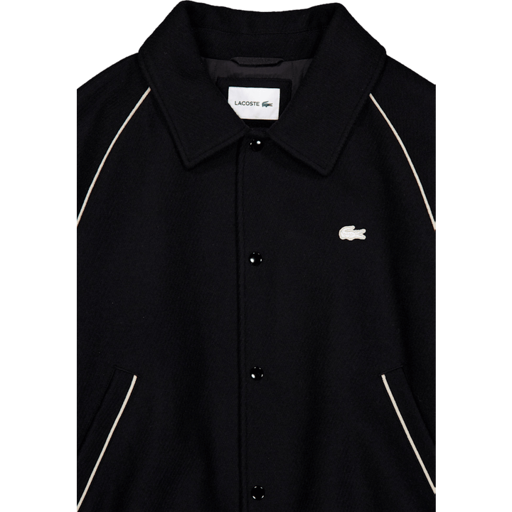 Badge Accent Wool Varsity Jack Black