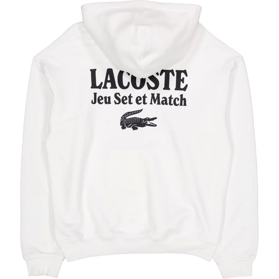 Multi Print Fleece Hoodie Flour