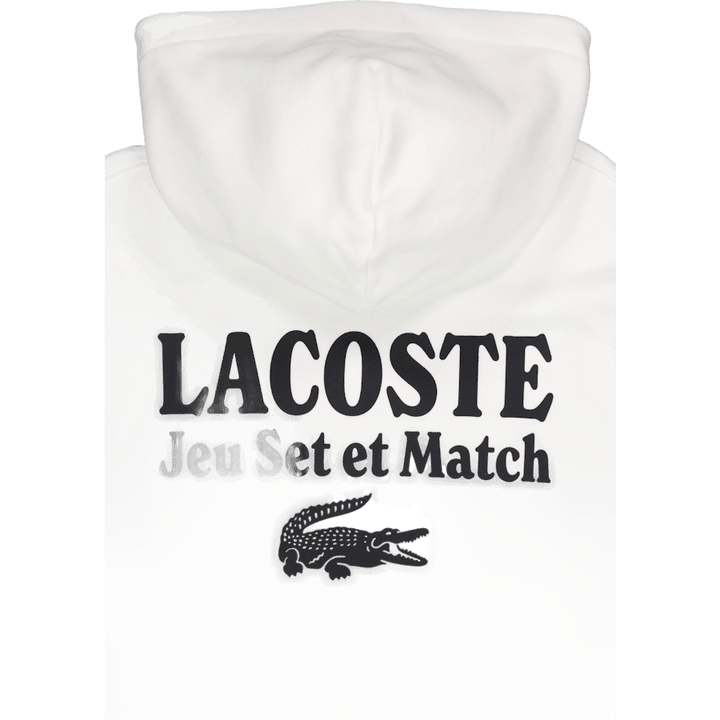 Multi Print Fleece Hoodie Flour