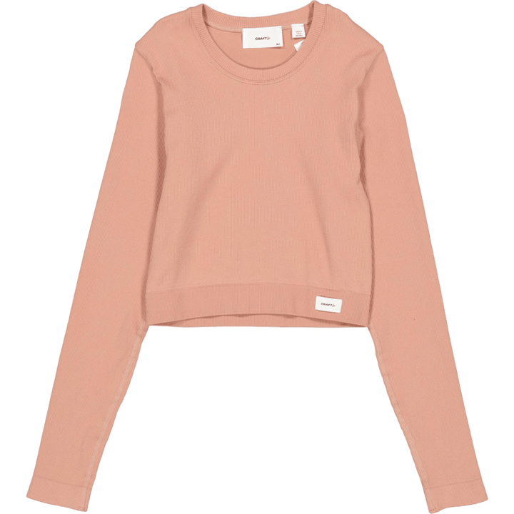 Collective Rib Cropped Ls Top