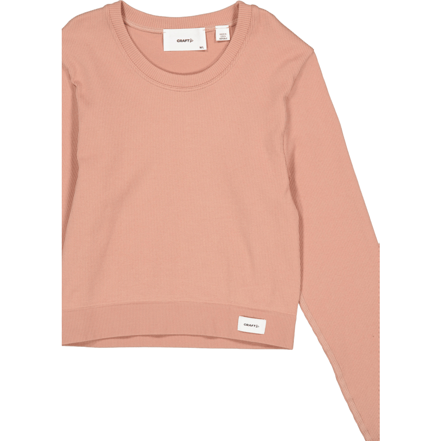 Collective Rib Cropped Ls Top