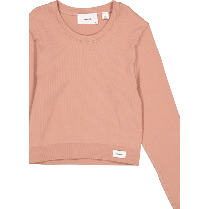 Collective Rib Cropped Ls Top