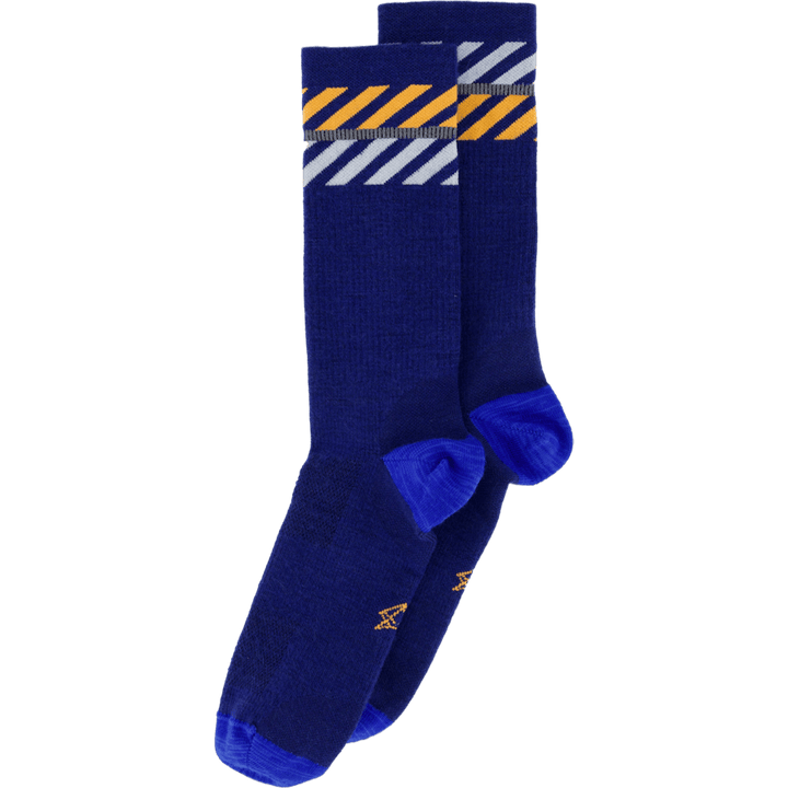 Merino Light Lanes Navy Orange