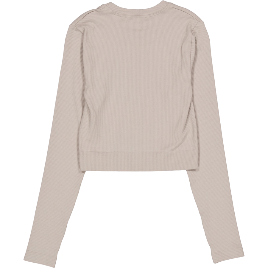 Collective Rib Cropped Ls Top