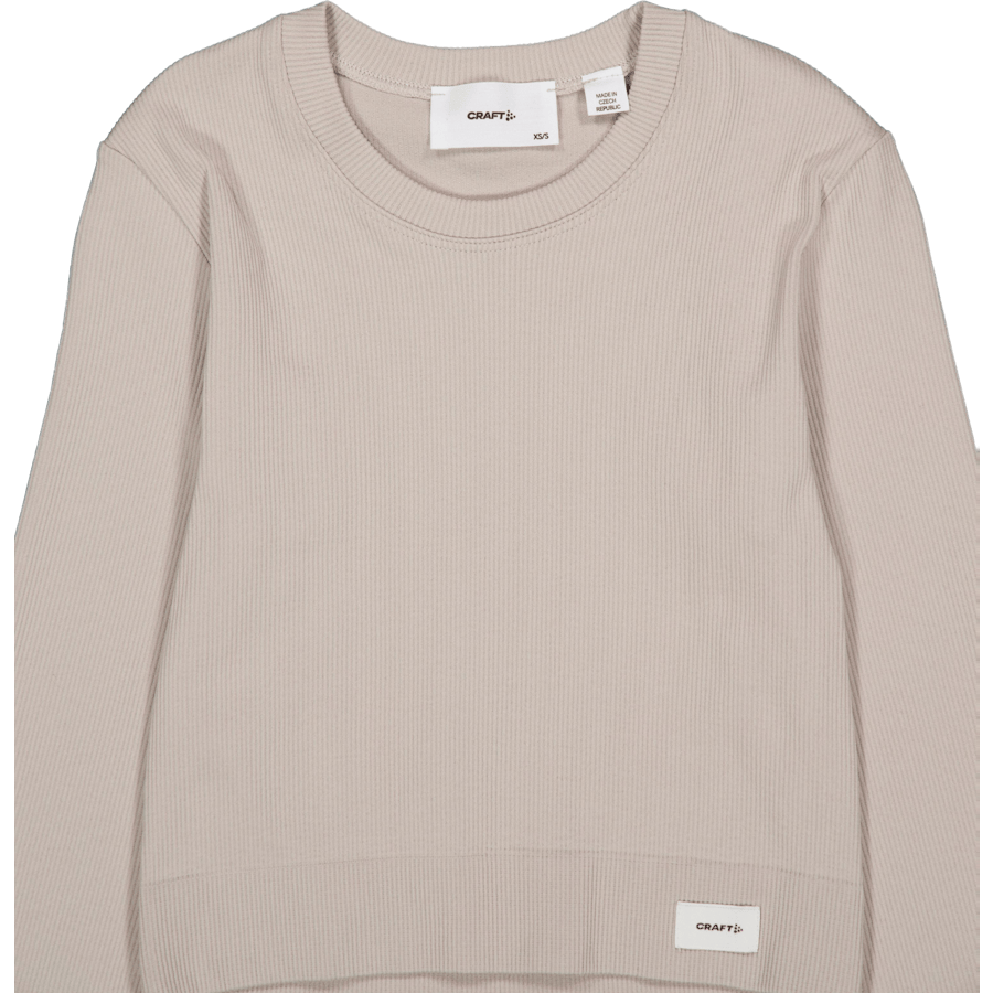 Collective Rib Cropped Ls Top