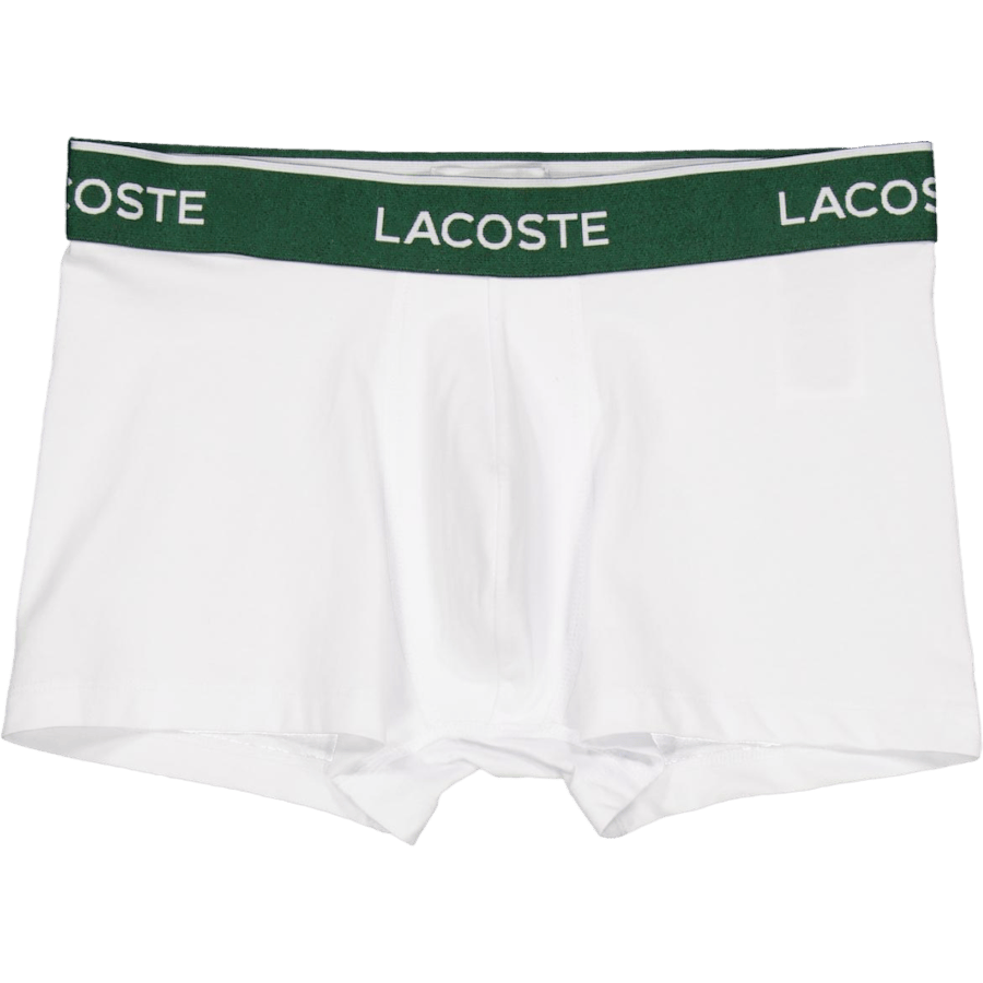 3-pack Stretch Cotton Trunks Black/white-silver Chine