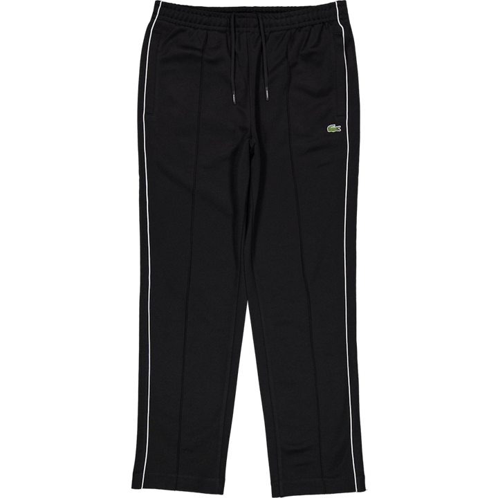 Trim Accent Piqué Sweatpants Black