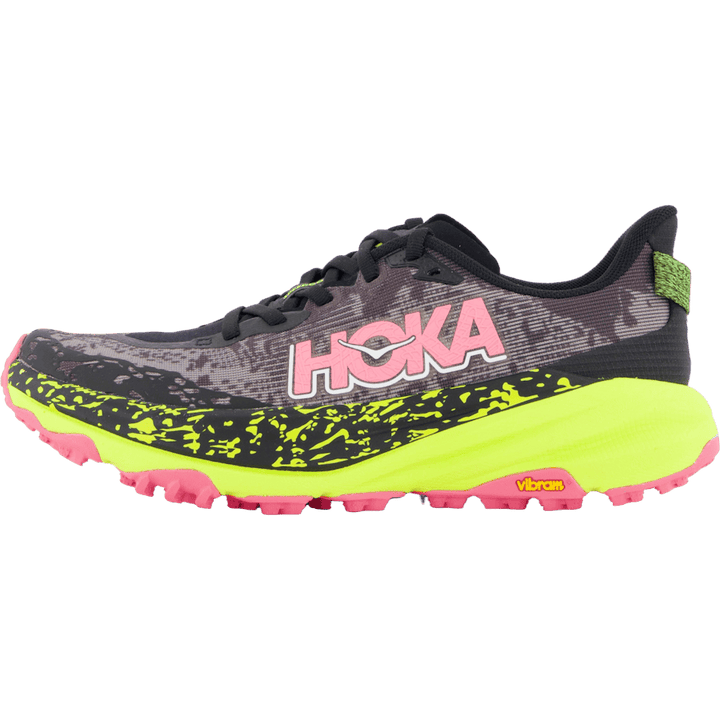 W speedgoat 6 Black / neon hoka citrus