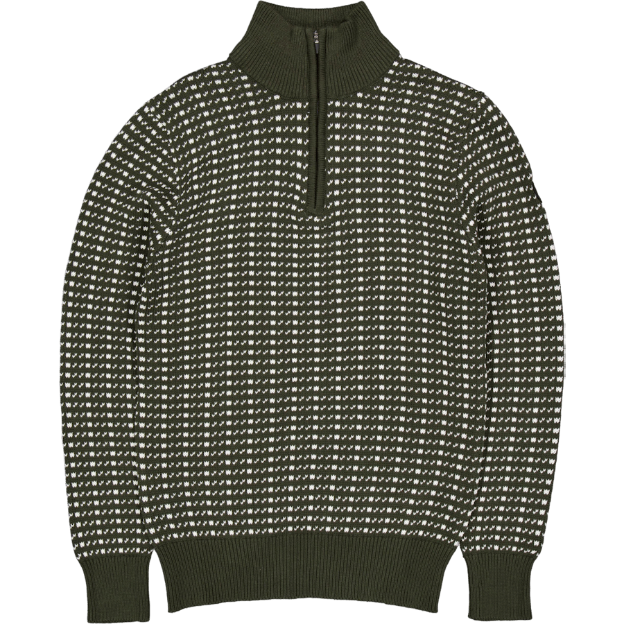 Scott Sweater Dark Olive Knit