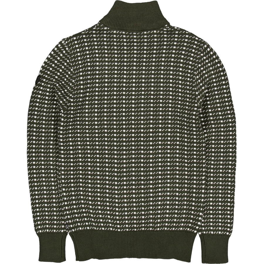 Scott Sweater Dark Olive Knit