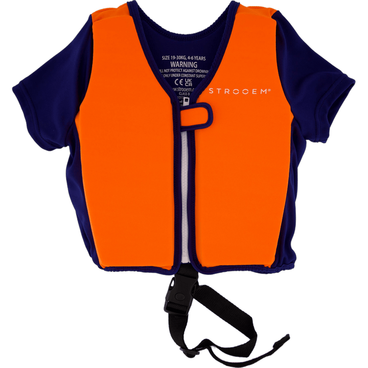 Swim Vest Orange/Navy