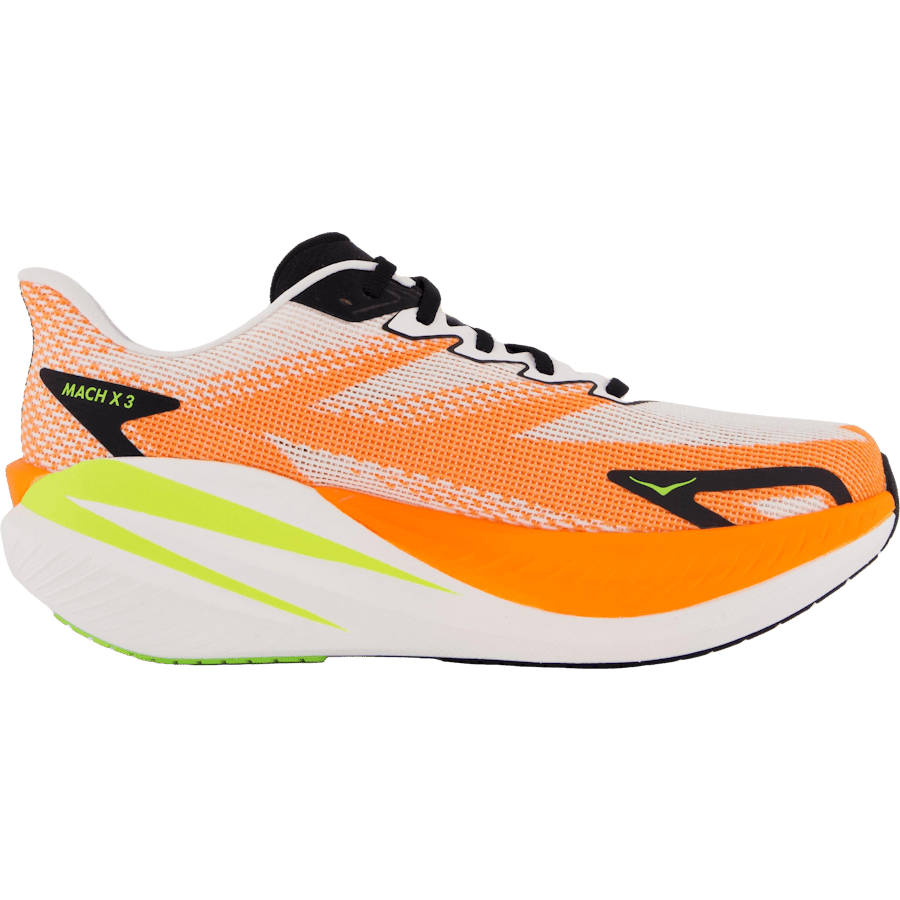 M Mach X 3 White / Neon Tangerine