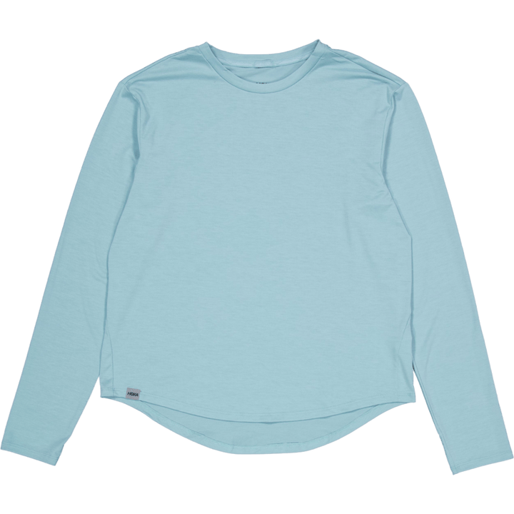 W Hoka Essential Ls Tee Sea Wa