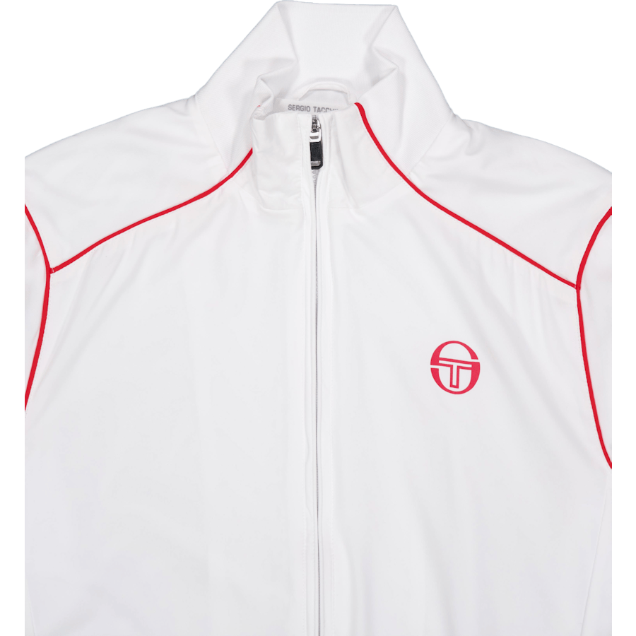 Club Tech Track Top White/red